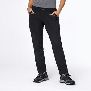 Athleta Black Performance Hiking Pants Zip Pockets Women's Size 10P